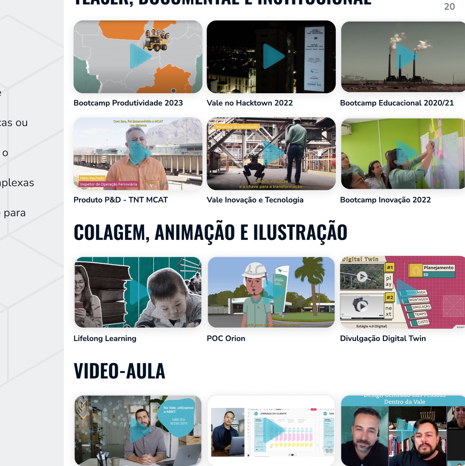 Exemplos de Produção Audiovisual